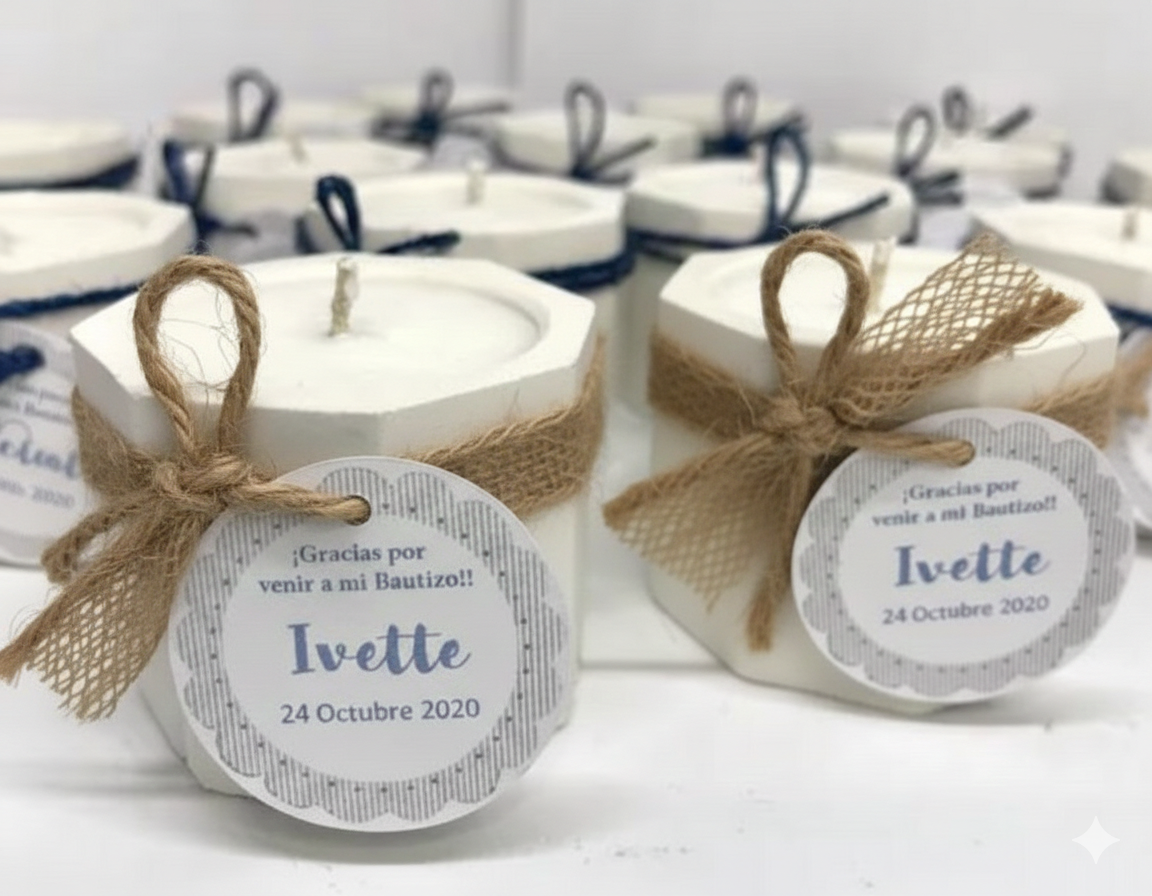 Vela Artesanal en " Tipo Maceta hexagonal"