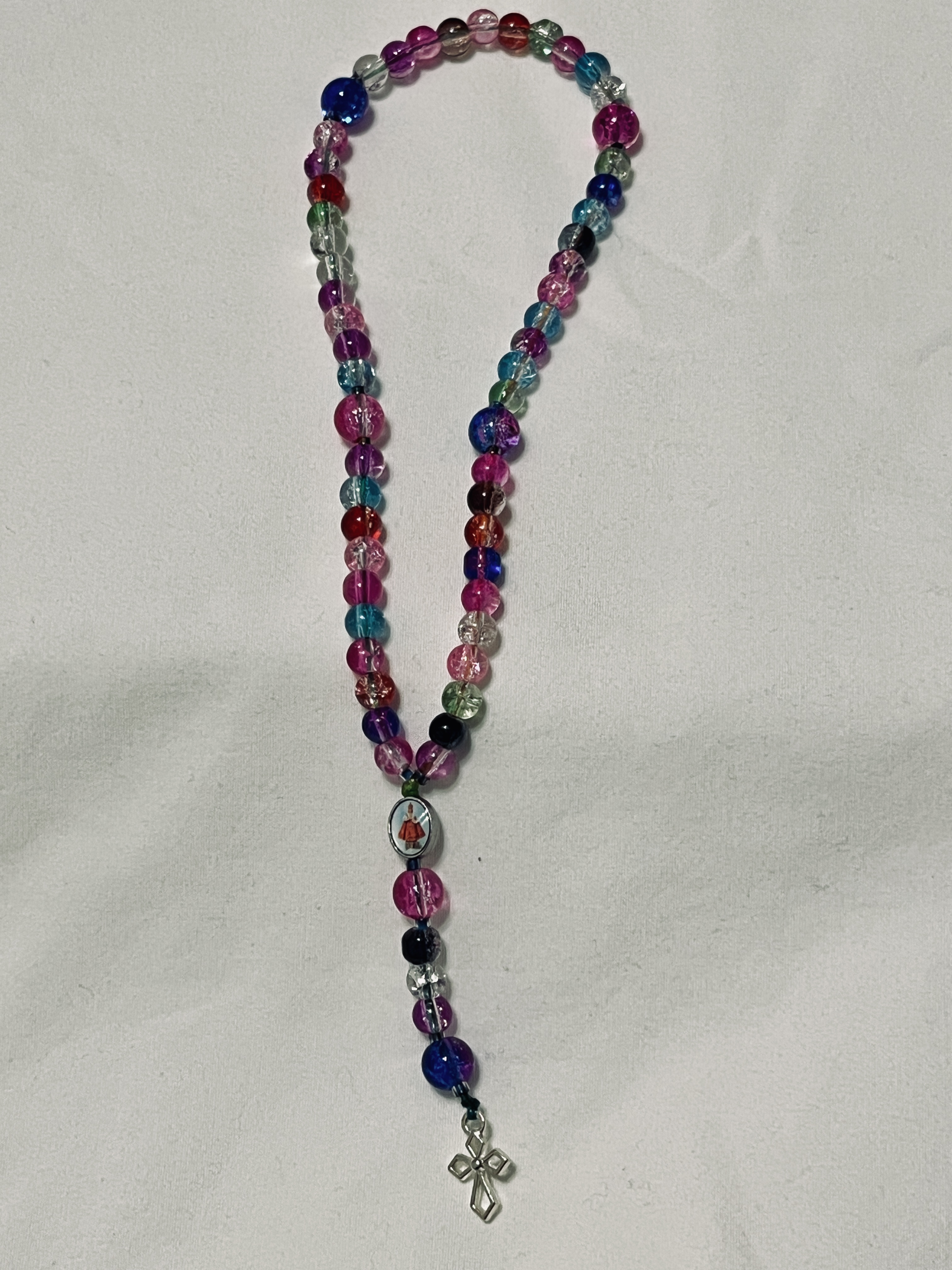 Colorful Glass Bead Rosary
