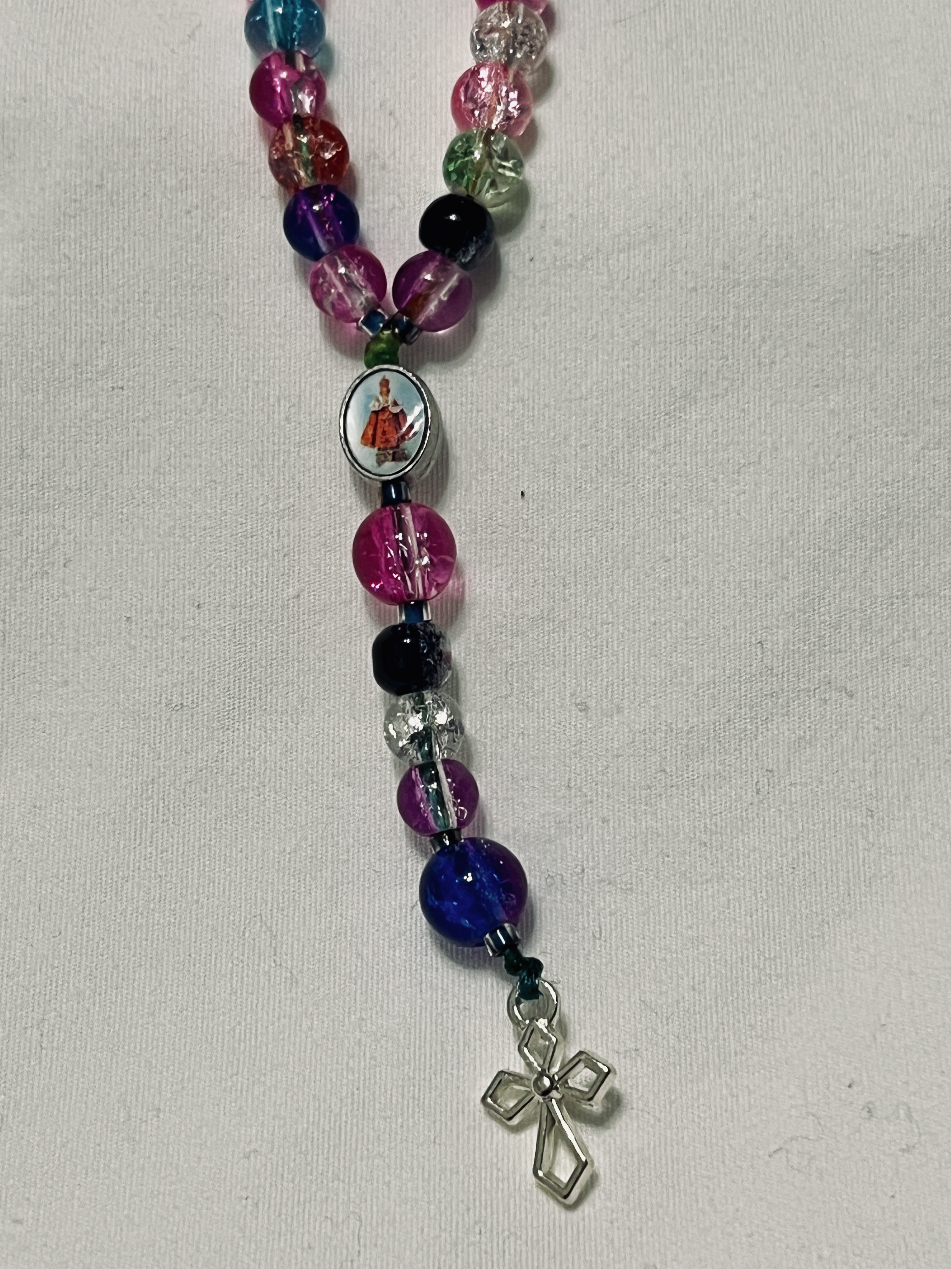 Colorful Glass Bead Rosary