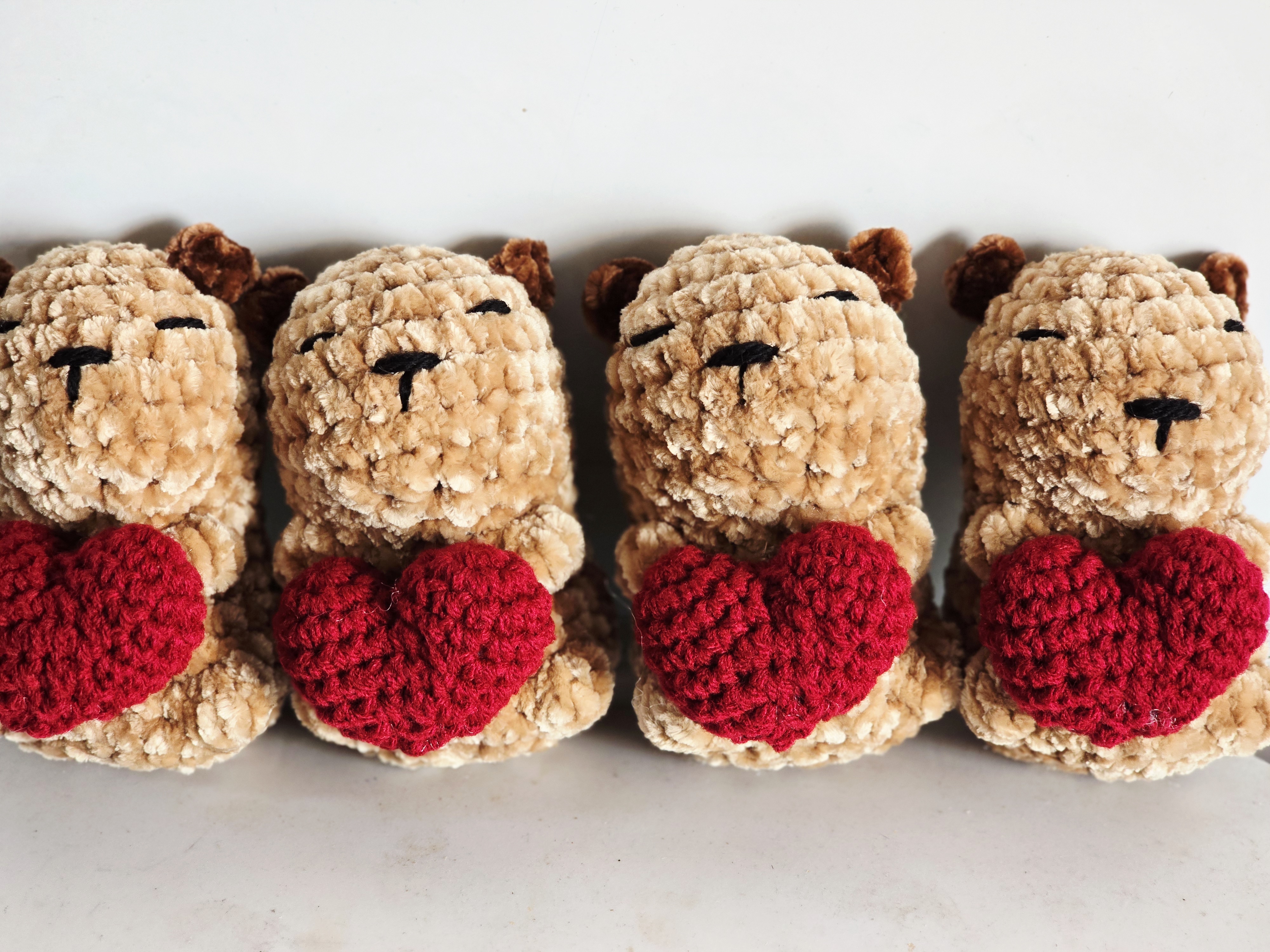 Plush Capybara with Heart