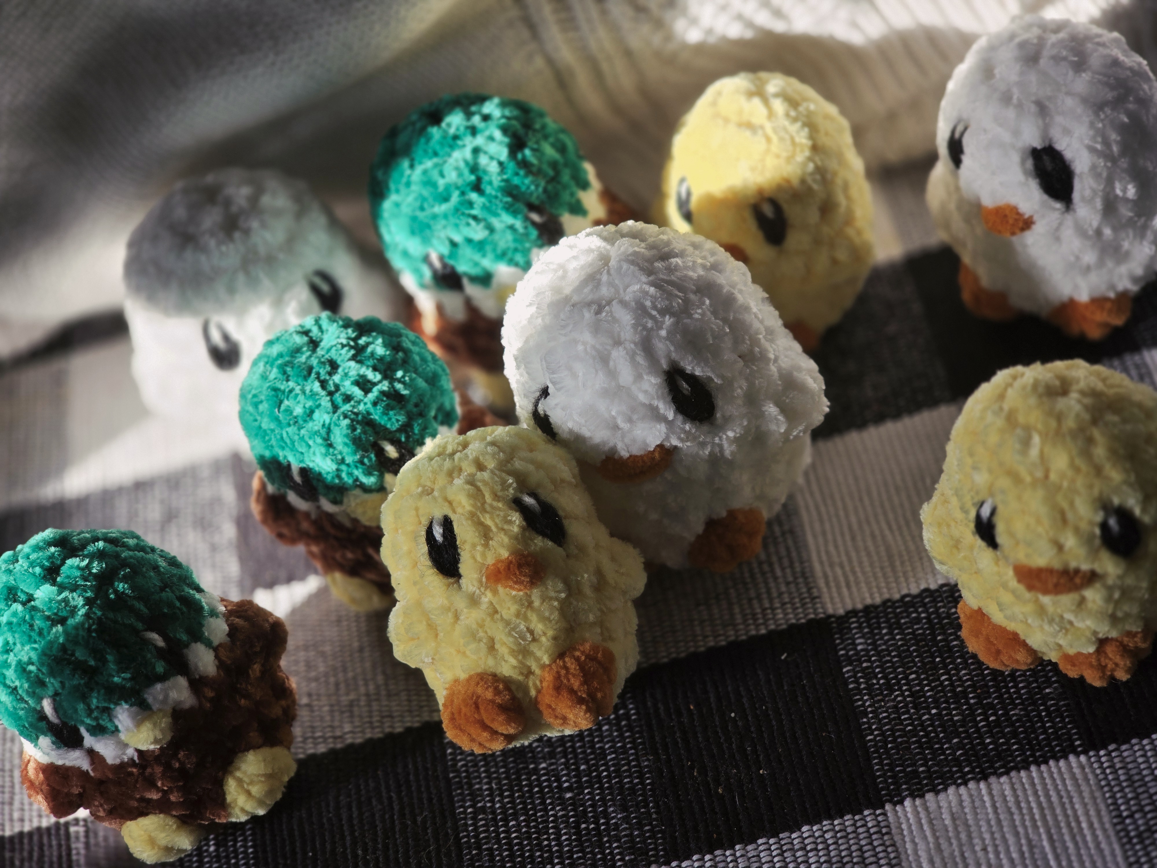 Handmade Crochet Mini Birds Set