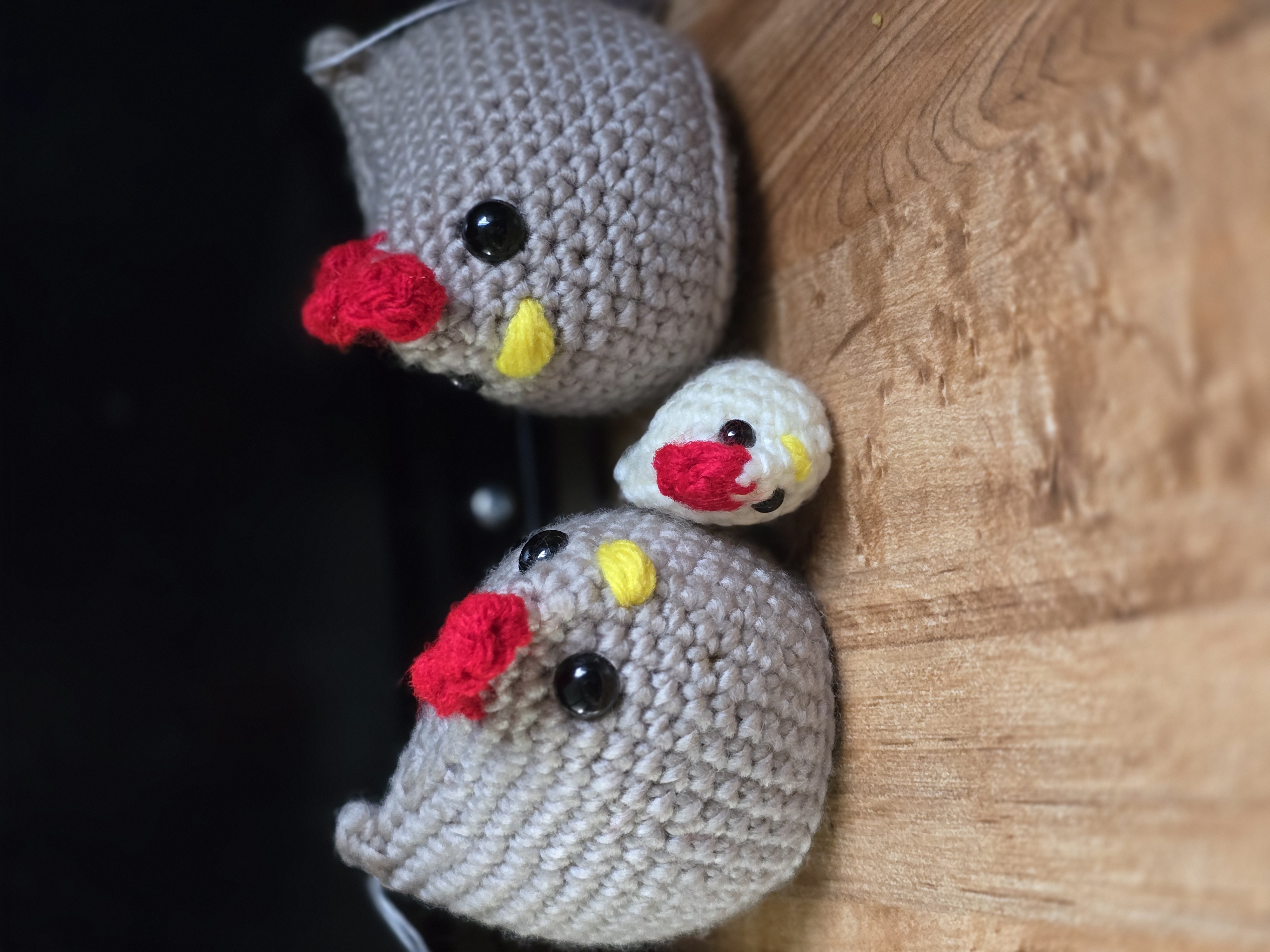 Crochet Chicken Family (Mom and Baby)