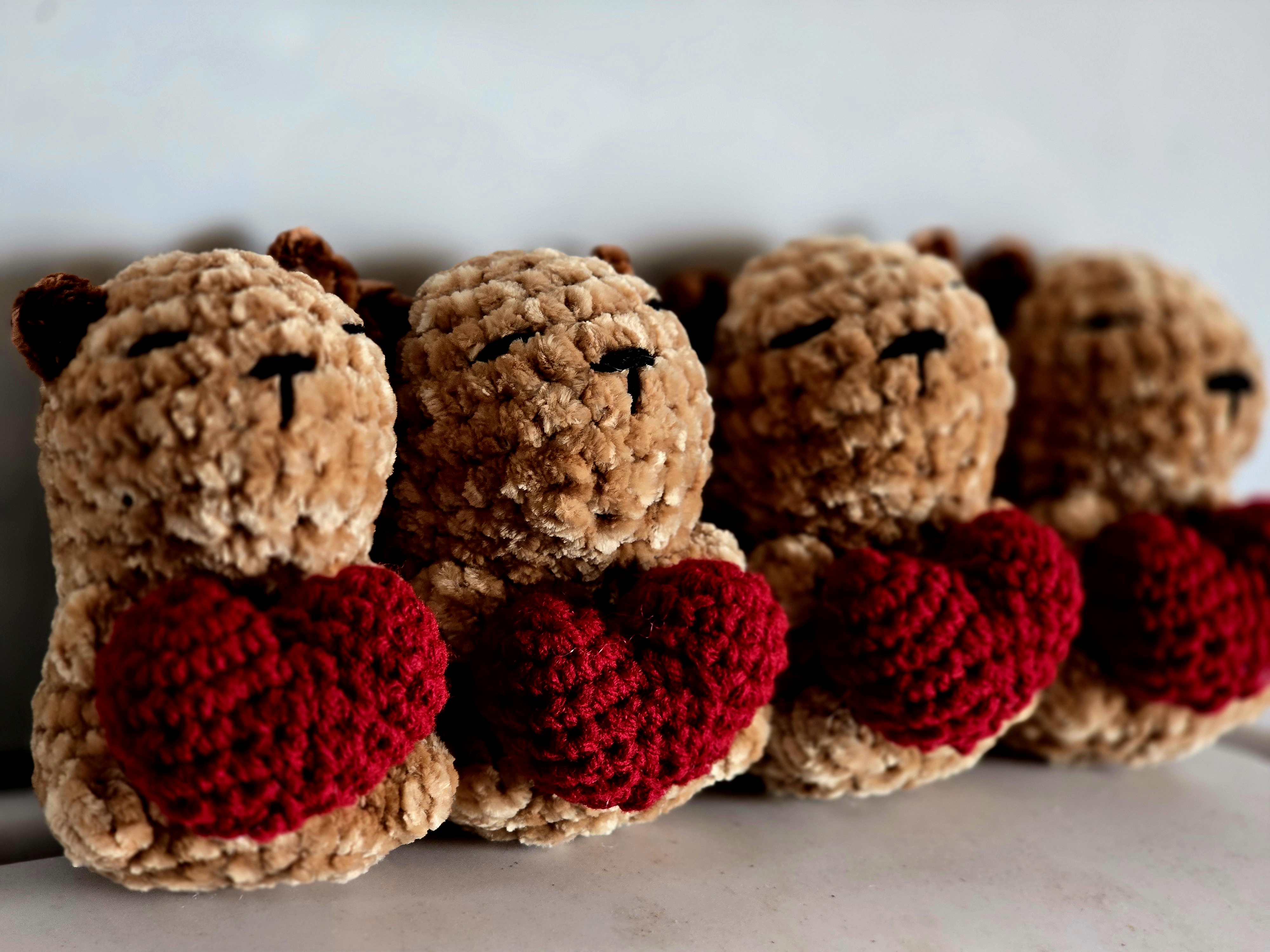 Plush Capybara with Heart