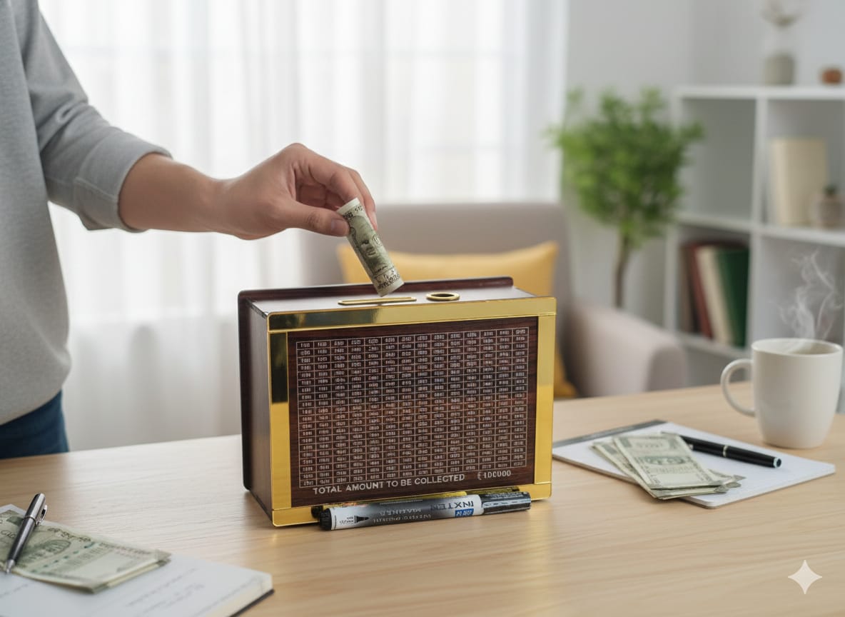 1 Lakh Savings Challenge Money Box