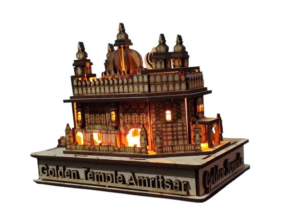 Golden Temple Amritsar Wooden 3D Model Pinewood MDF