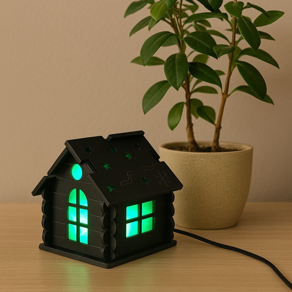 Automatic Color-Changing Decor House Lamp 