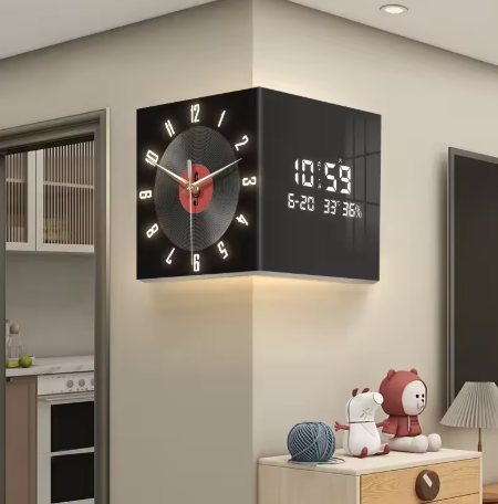 Modern Dual-Face Wall Clock