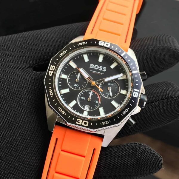 HUGO BOSS 1513970 Orange Silicon Men’s Watch