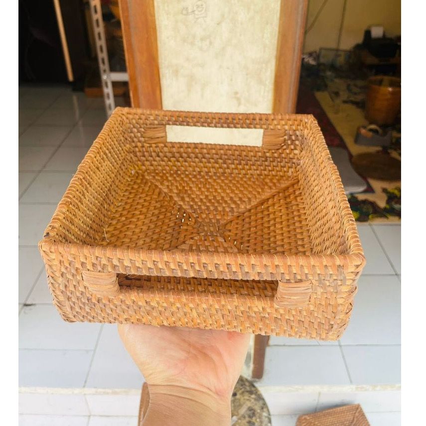 Square Rattan Basket