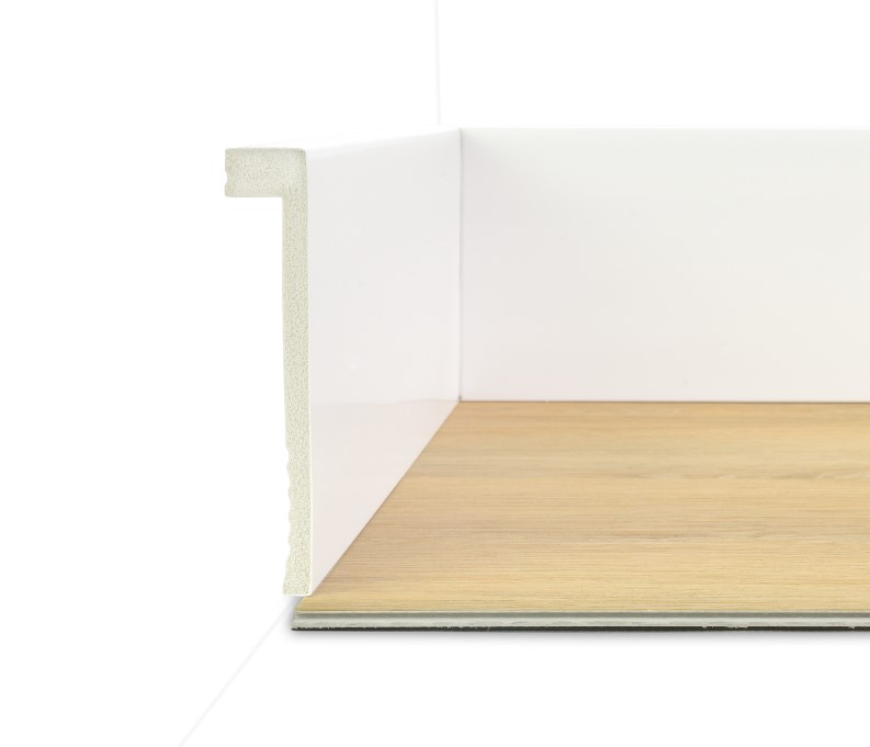 Cubre rodapié PS (poliestireno) blanco 2200x120x22mm