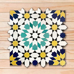 Zellige Placa "Flores" ZP301 29x29cm