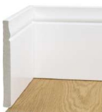 Rodapié moldura PS blanco (pecho paloma) 2200mm