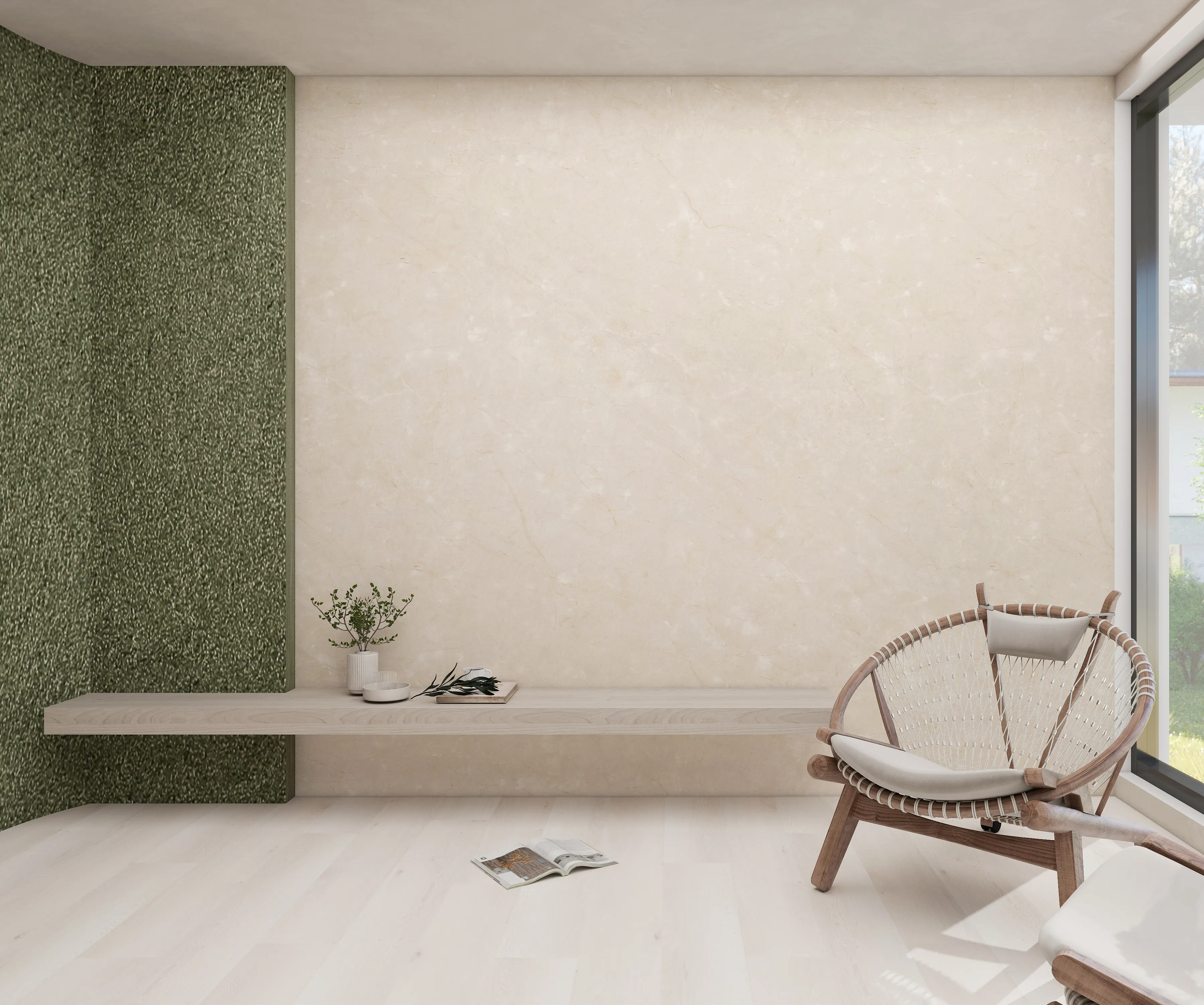 Recubrimientos de paredes "Verticalo Originale Biscotto" 2600x900x5mm