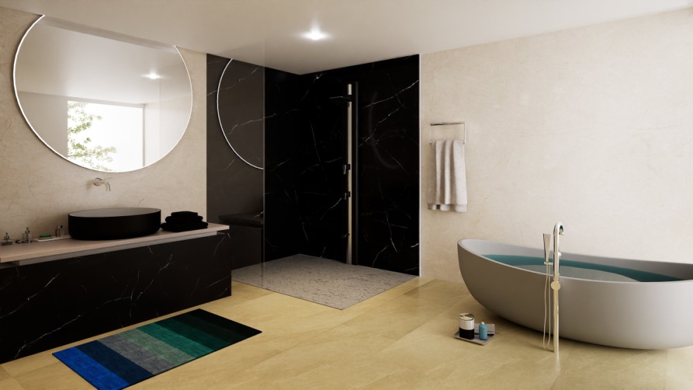 Recubrimientos de paredes "Verticalo Originale Pietra Nera" 2600x900x5mm