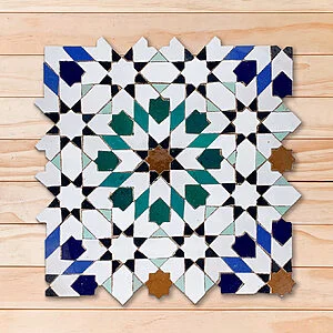 Zellige Placa "Flores" ZP301 29x29cm