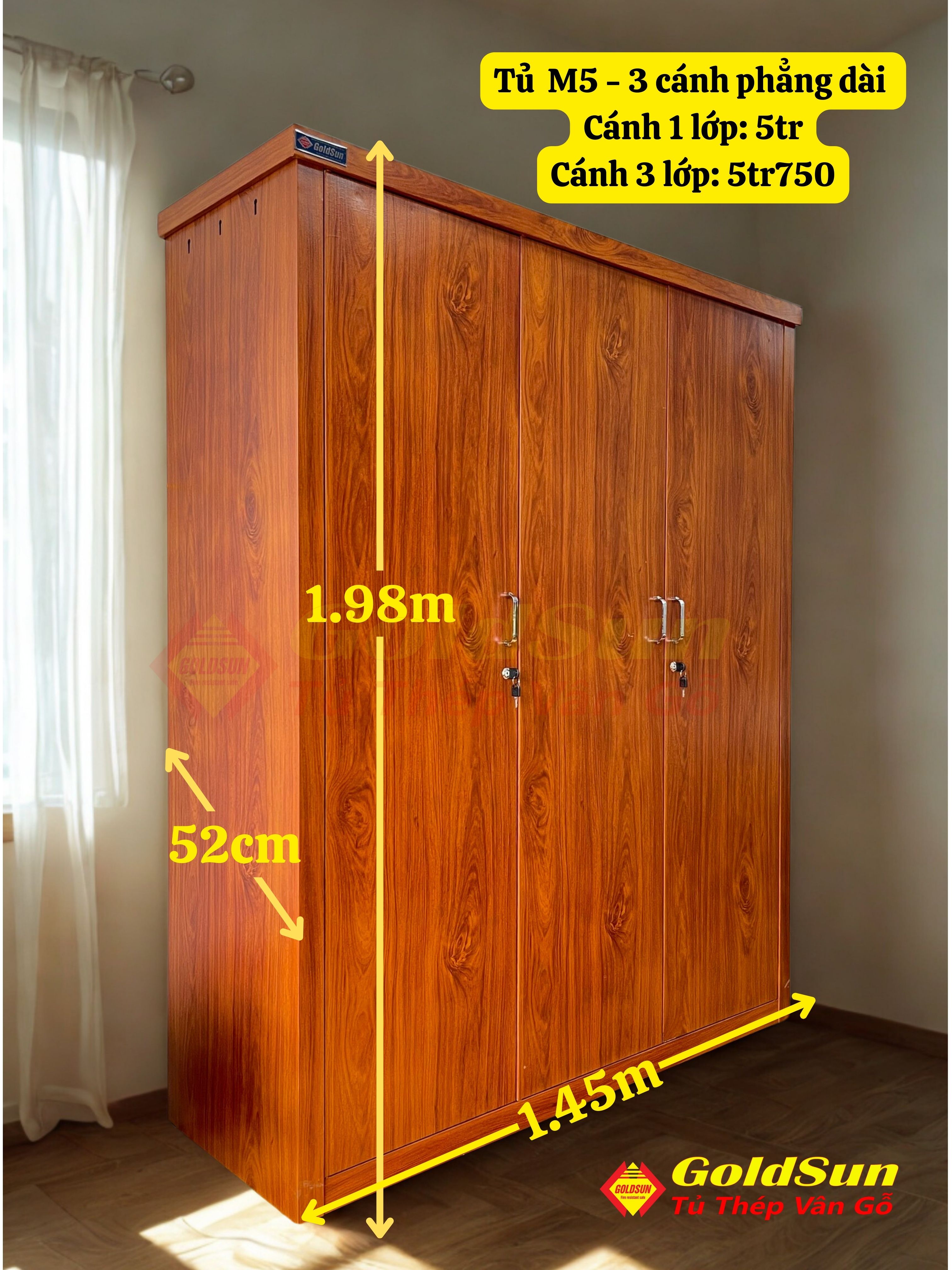 Tủ M5-3 Cánh Phẳng