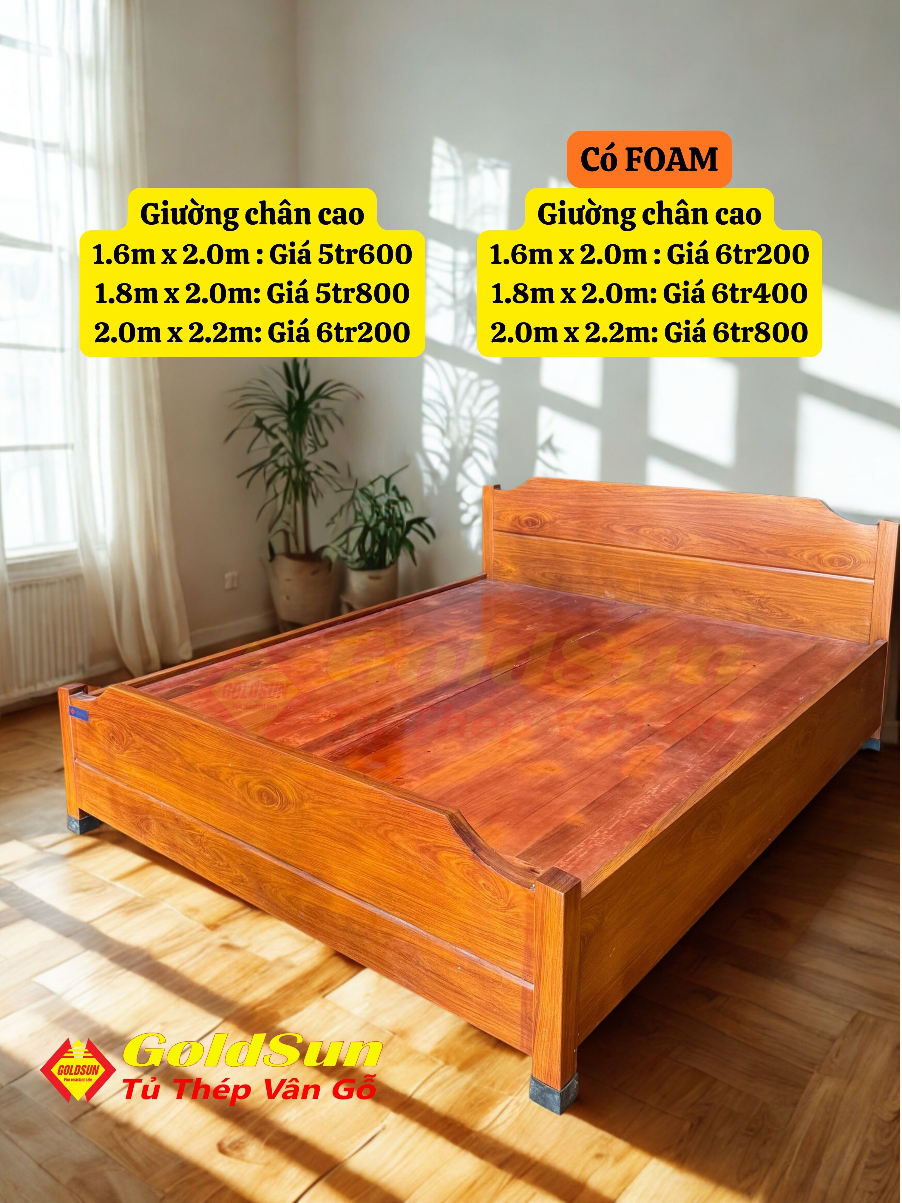 Giường Chân Cao
