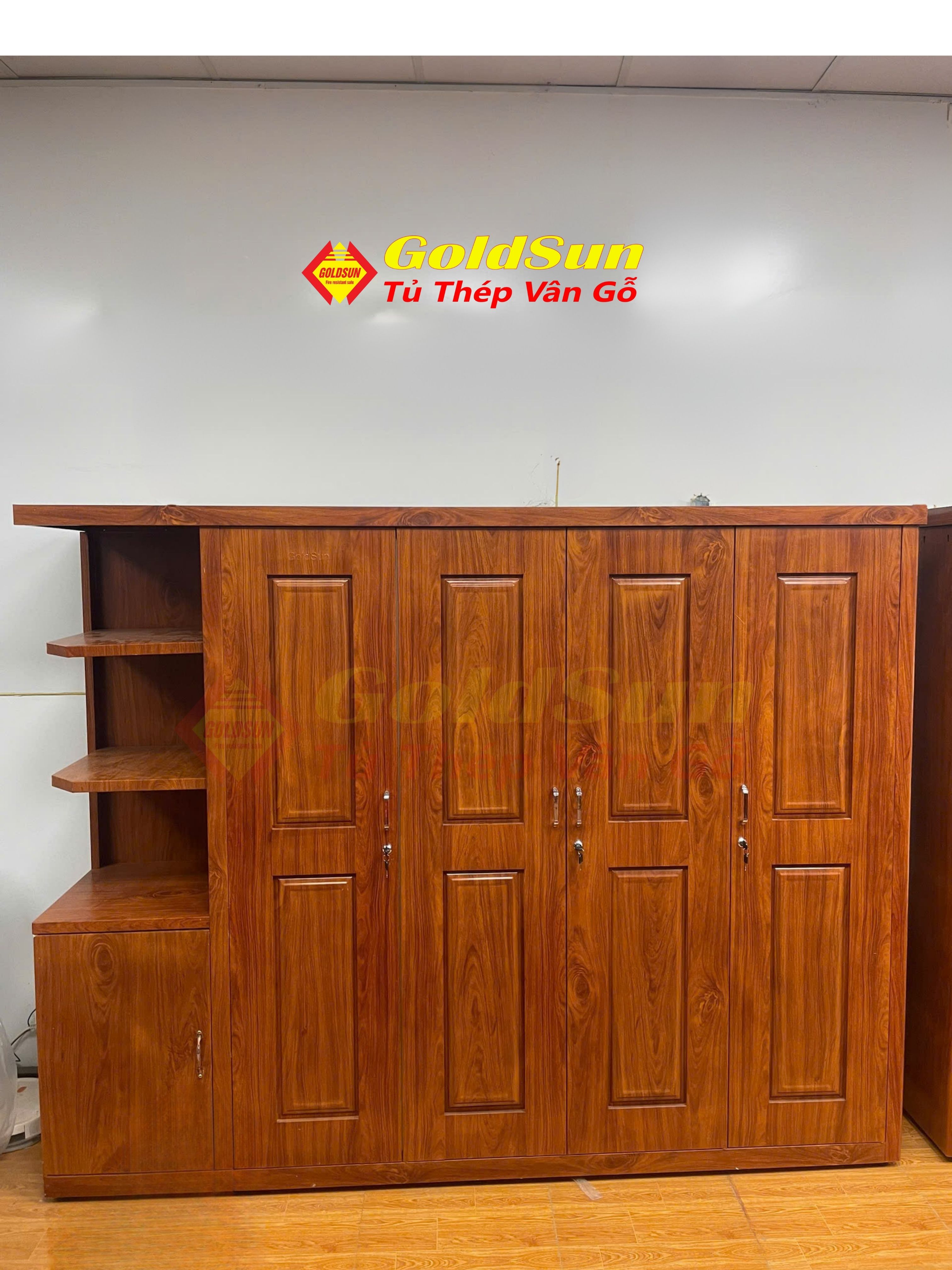 Tủ M5-4 Cánh Huỳnh Liền Kệ Góc Trái