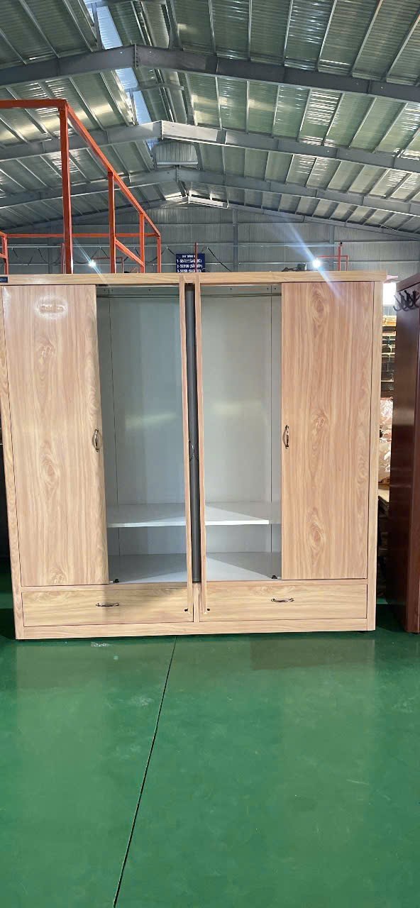 Tủ 4 Cánh 2 Ngăn Kéo Mẫu M3