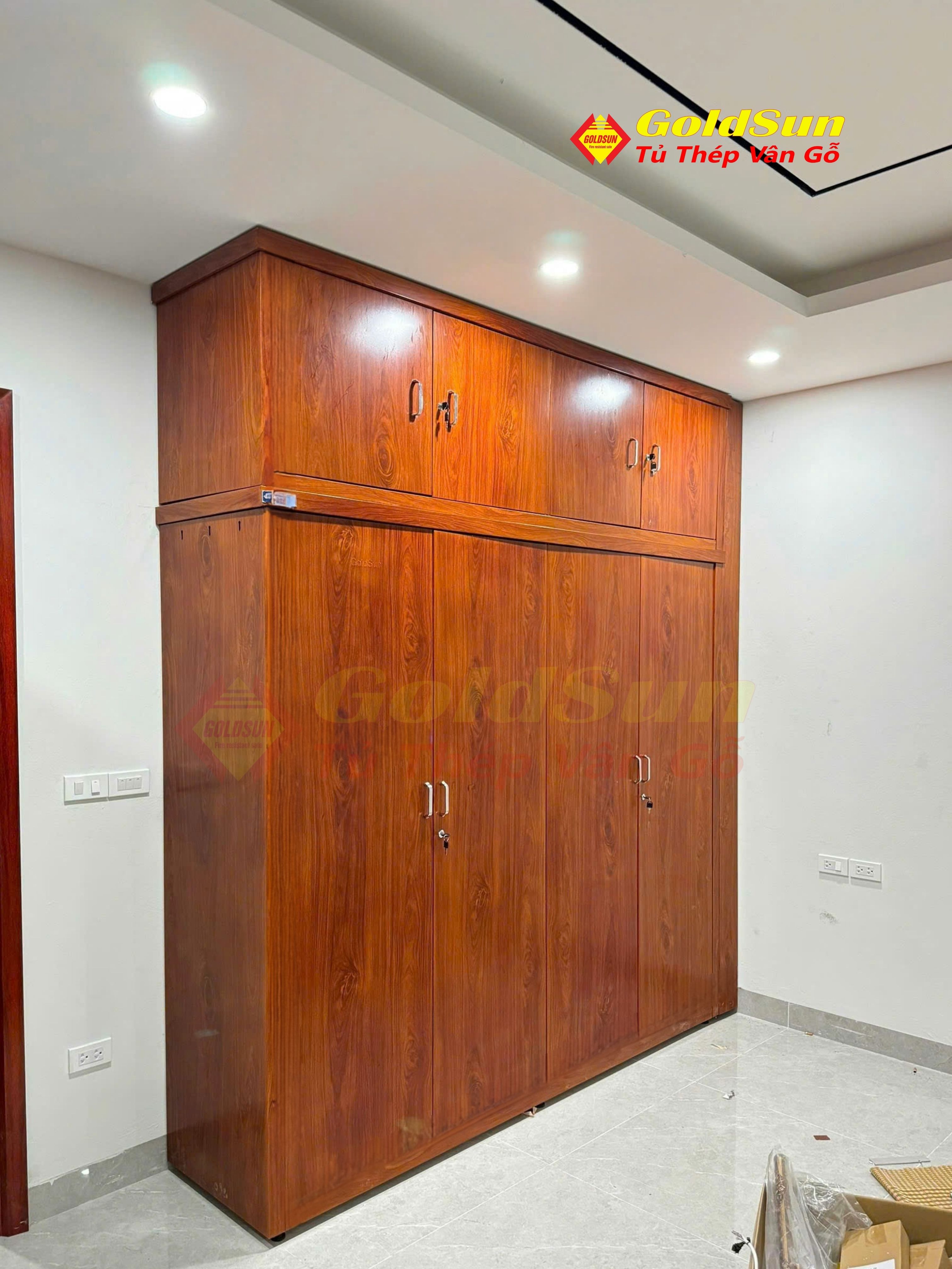 Tủ M5-4 Cánh Phẳng + Tủ Nóc