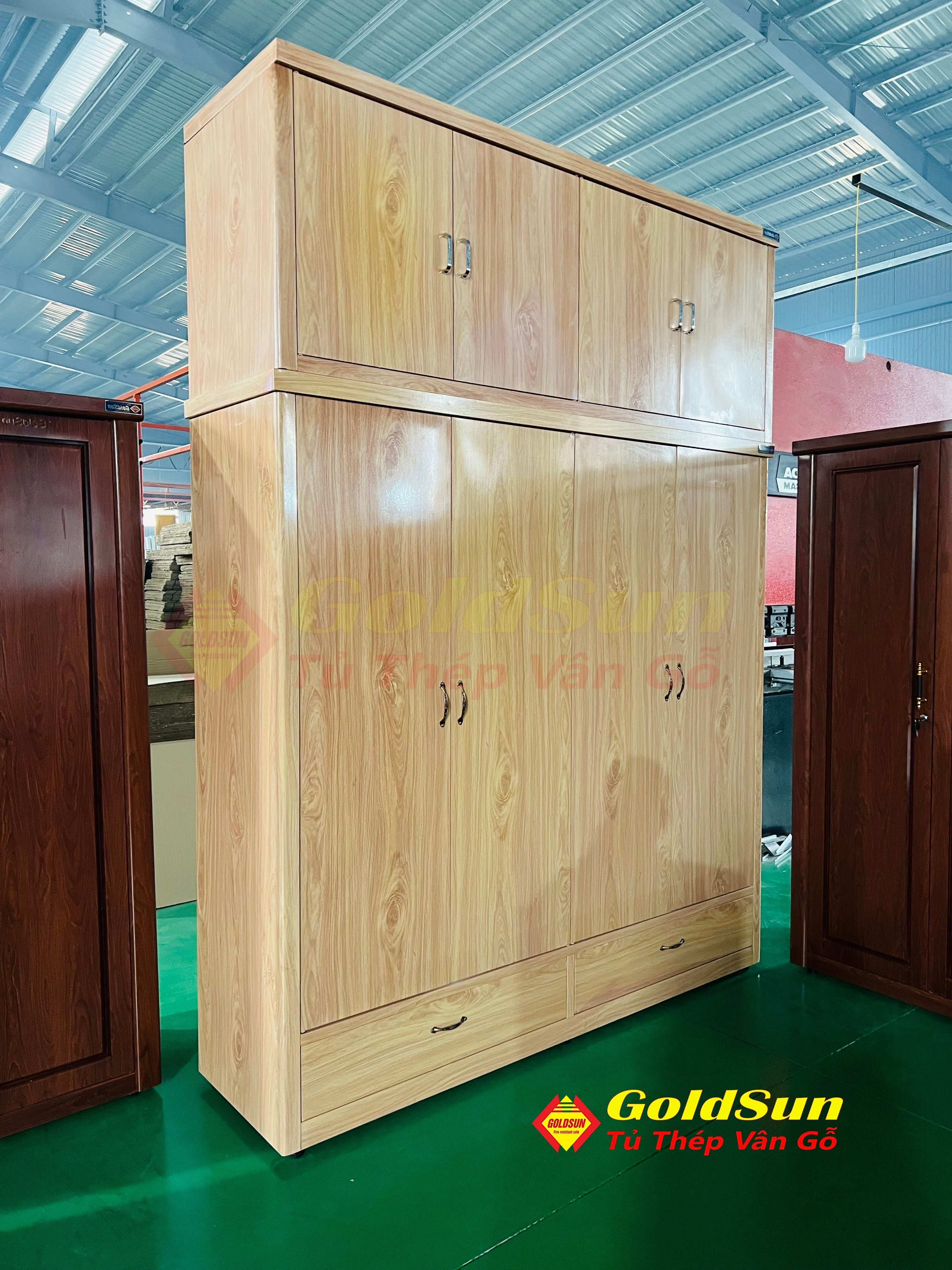 Tủ M3-4 Cánh 2 Ngăn Kéo + Tủ Nóc