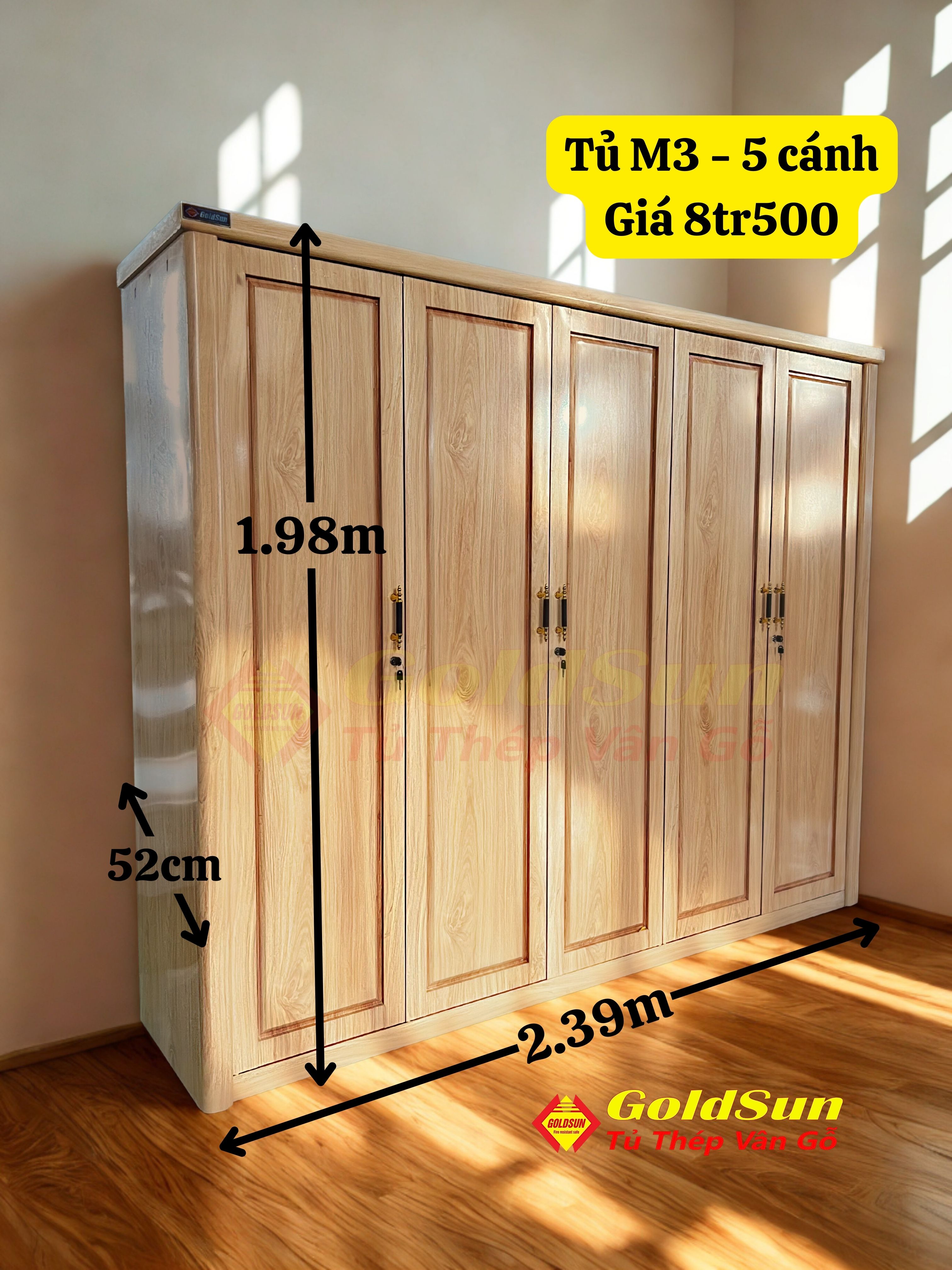 Tủ M3-5 Cánh
