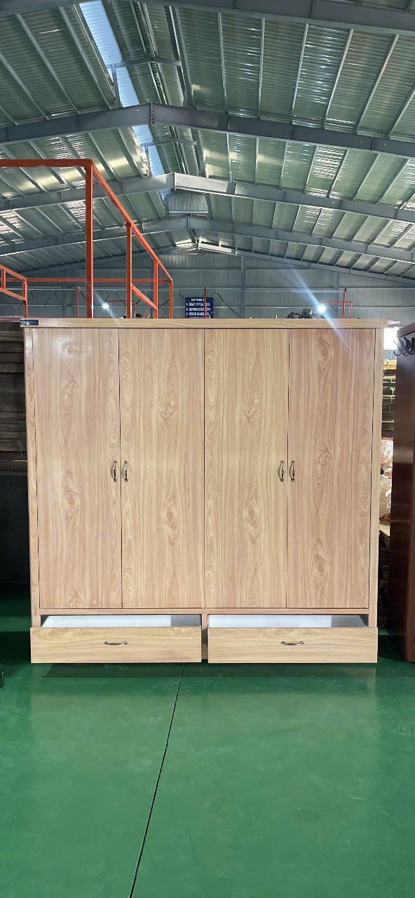 Tủ 4 Cánh 2 Ngăn Kéo Mẫu M3