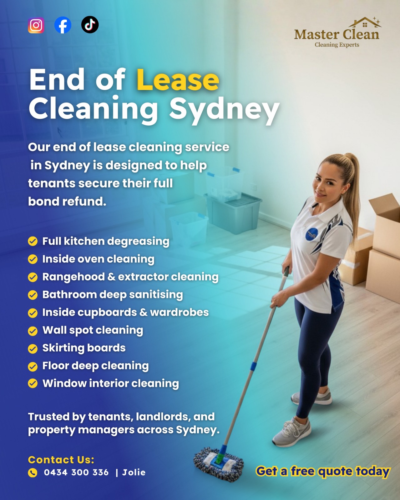 End of Lease Cleaning Sydney