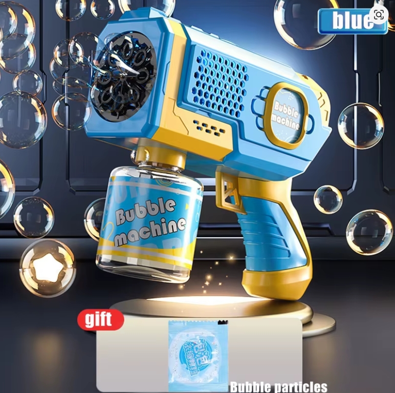 Pistolet à bulles arc-en-ciel