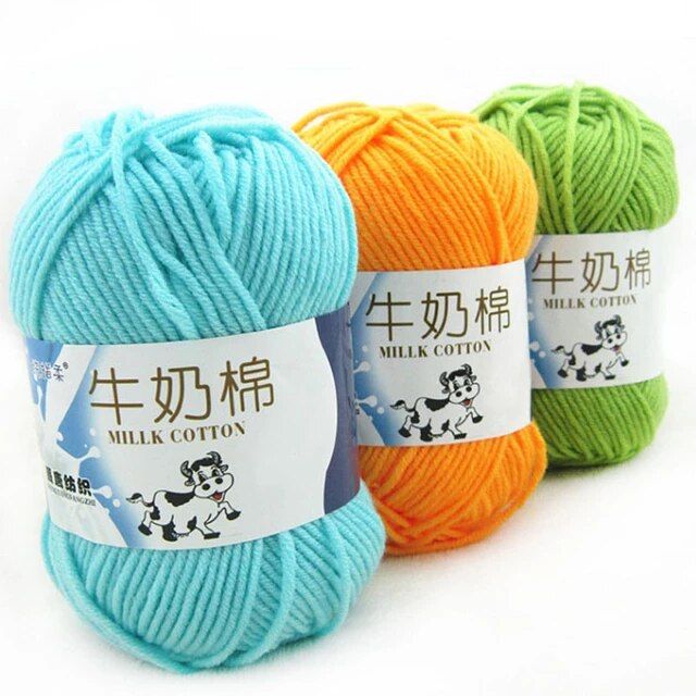 Milk Cotton Yarn 5plzy - 3 Balls Set 