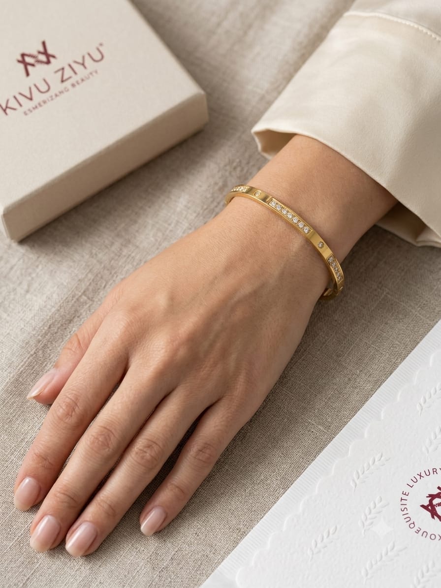 Elegant Gold-Plated Bangle