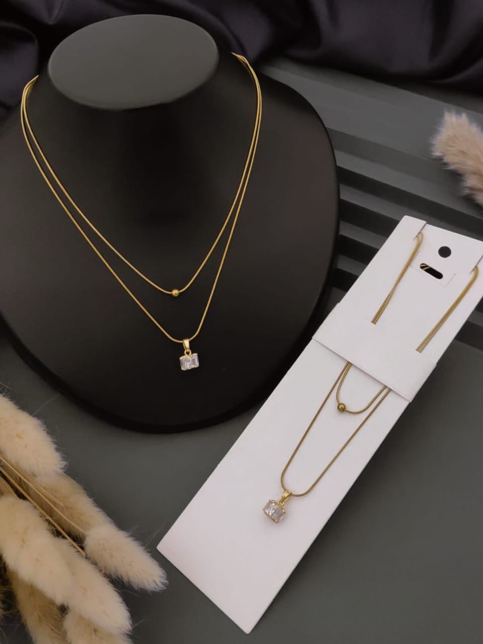 Elegant Gold-Plated Layered Necklace