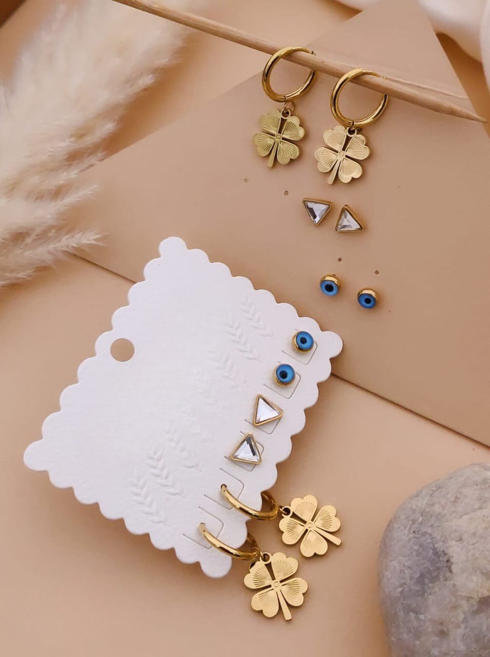 Lucky Charm Earring Set