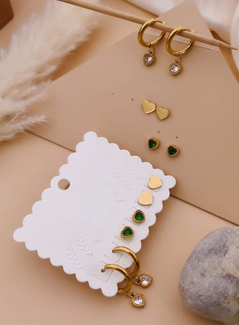 Elegant Gold Earring Set