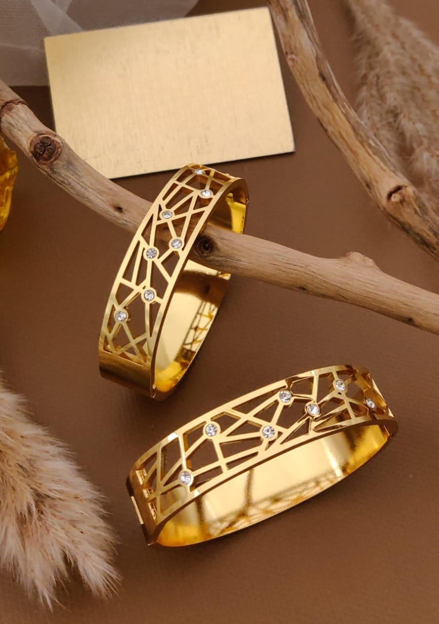 Elegant Gold Plated Bangles
