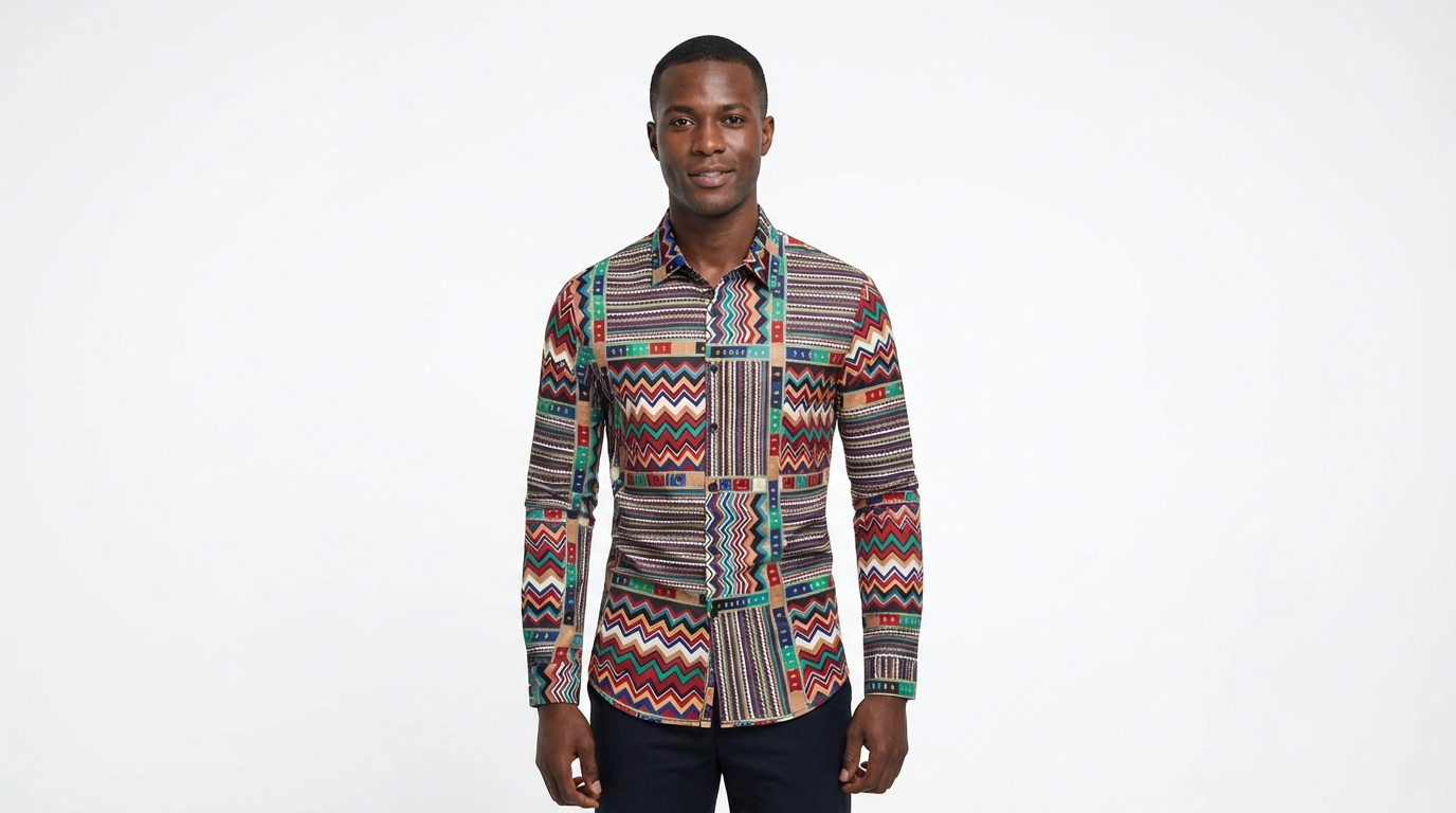 Chemise à motifs africains