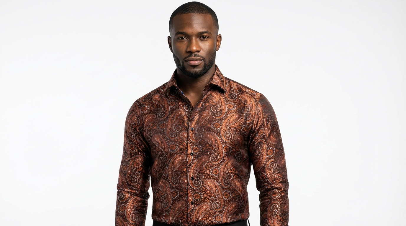 Chemise à motifs paisley