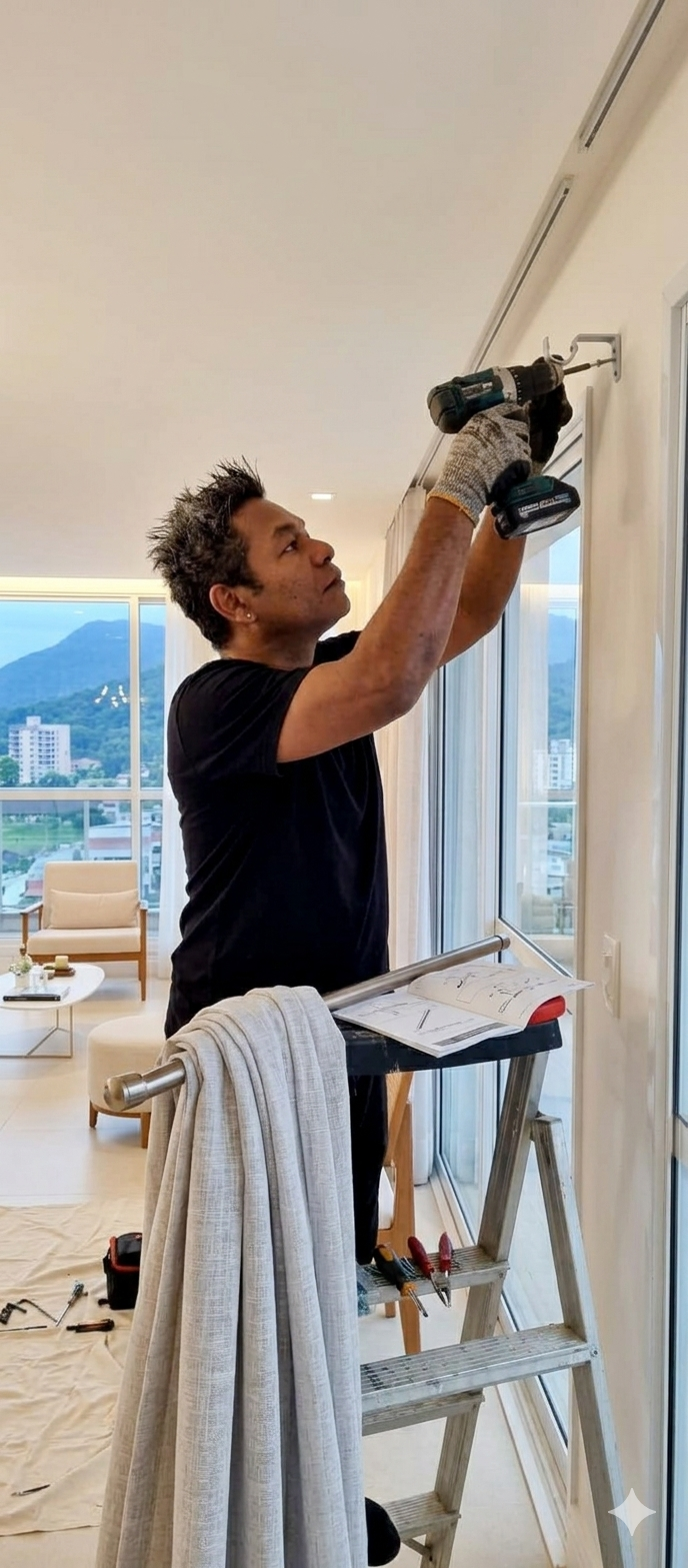 INSTALAÇÃO DE PERSIANA & CORTINA 