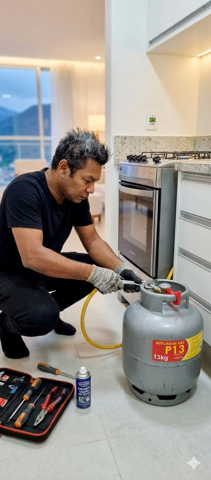 INSTALAÇÃO DE BOTIJÃO A GÁS OU GÁS DE RUA 