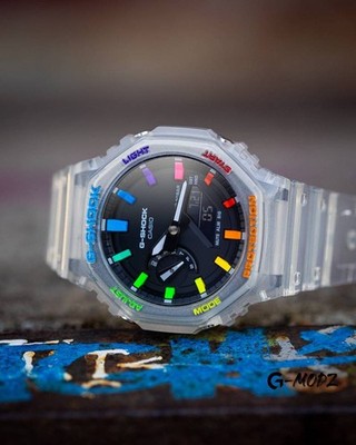 Casio G-Shock Rainbow Skeleton Watch