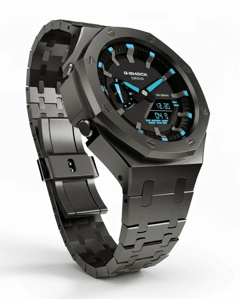 G-Shock Casio Octagonal Watch - Gun black