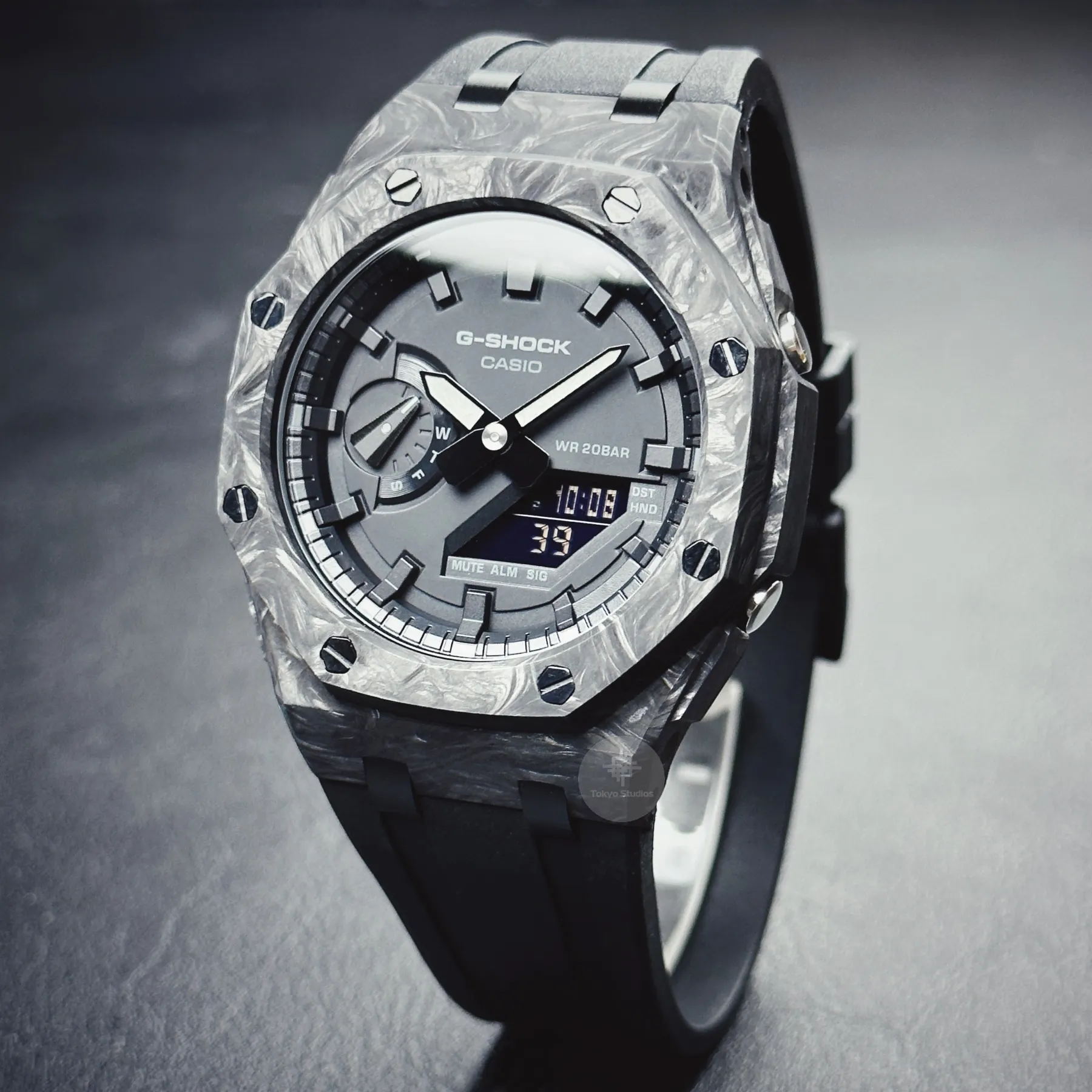 Casio G-Shock Carbon Style Watch - Black-Gray