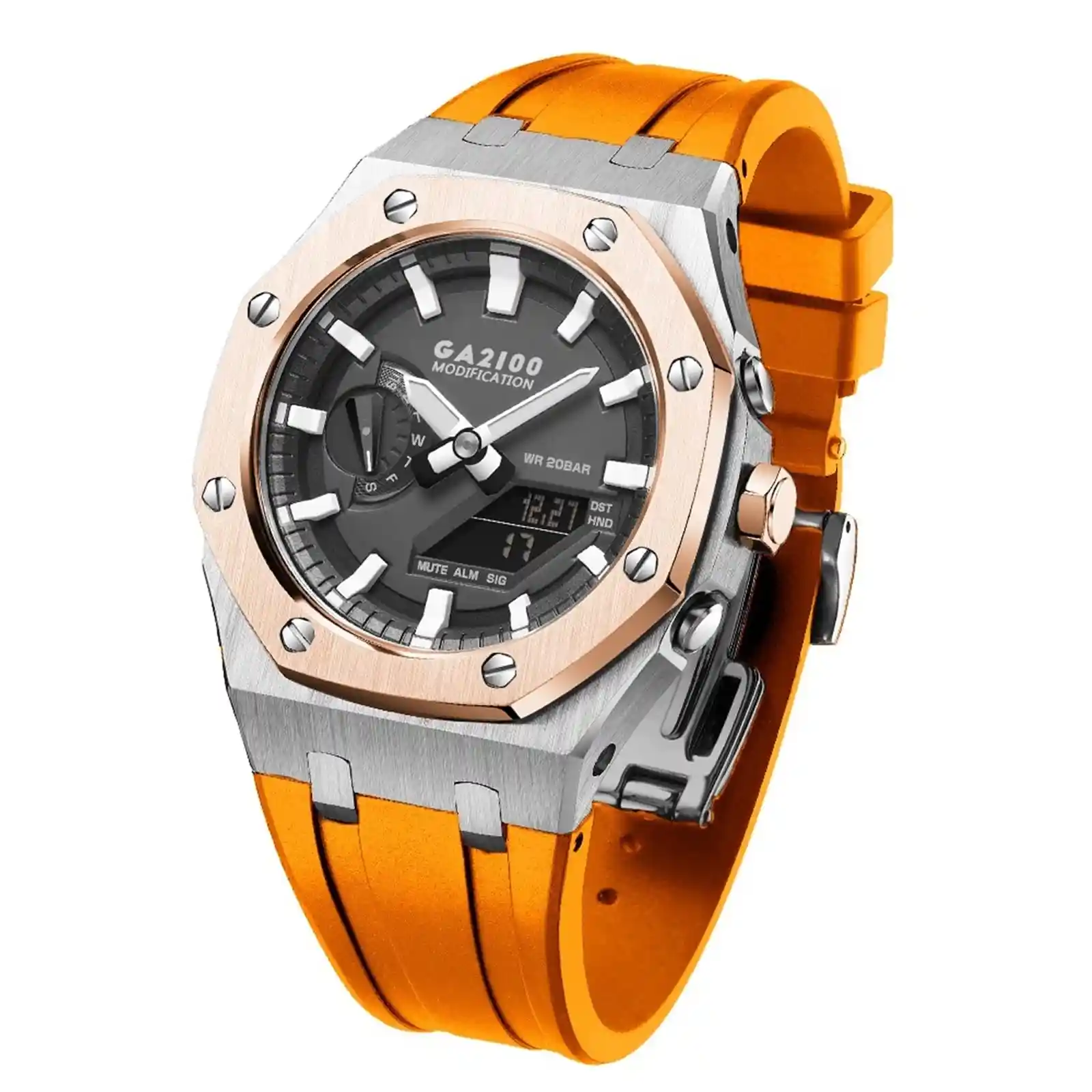 GA2100 Modification Watch - Orange 