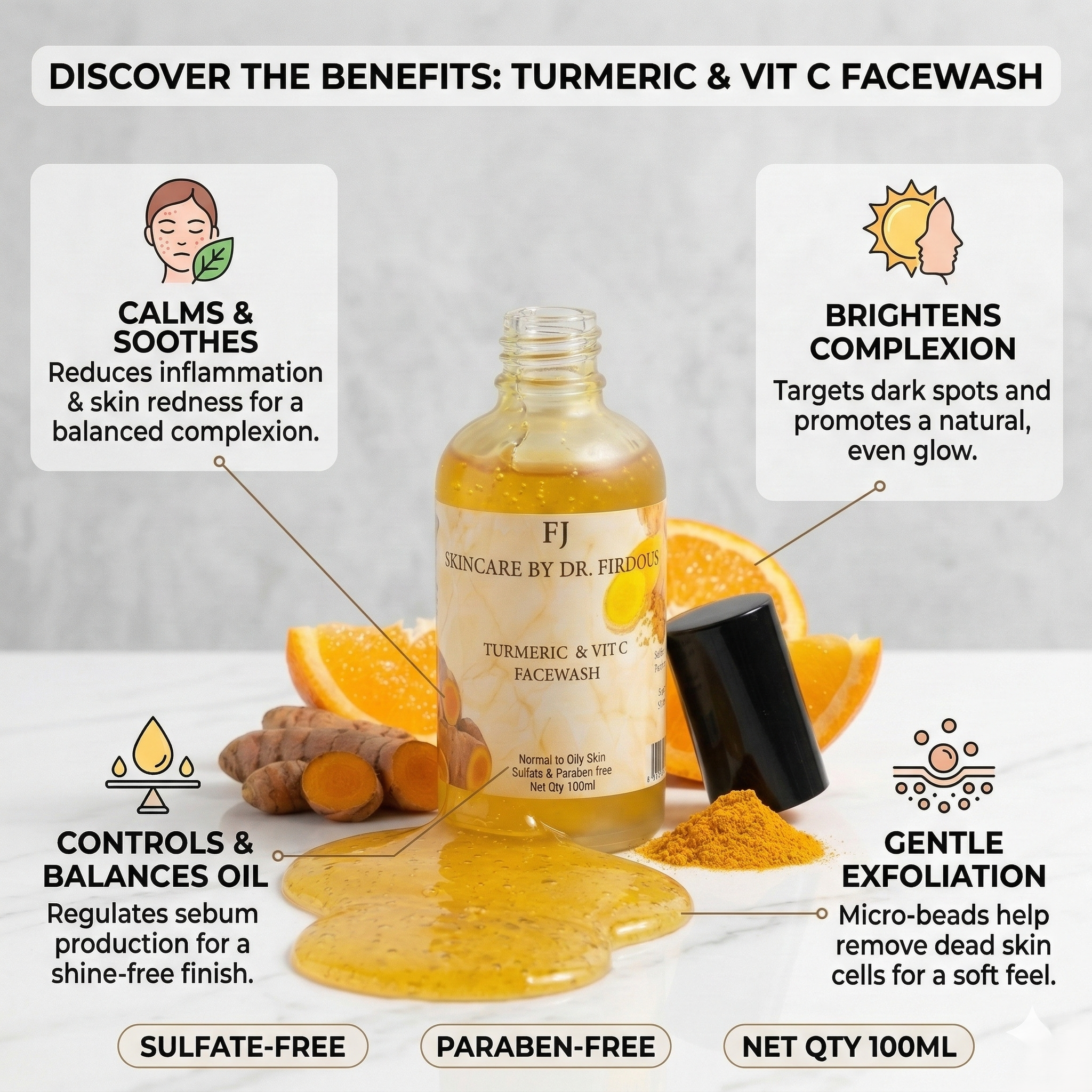 Turmeric & Vitamin C Face Wash 