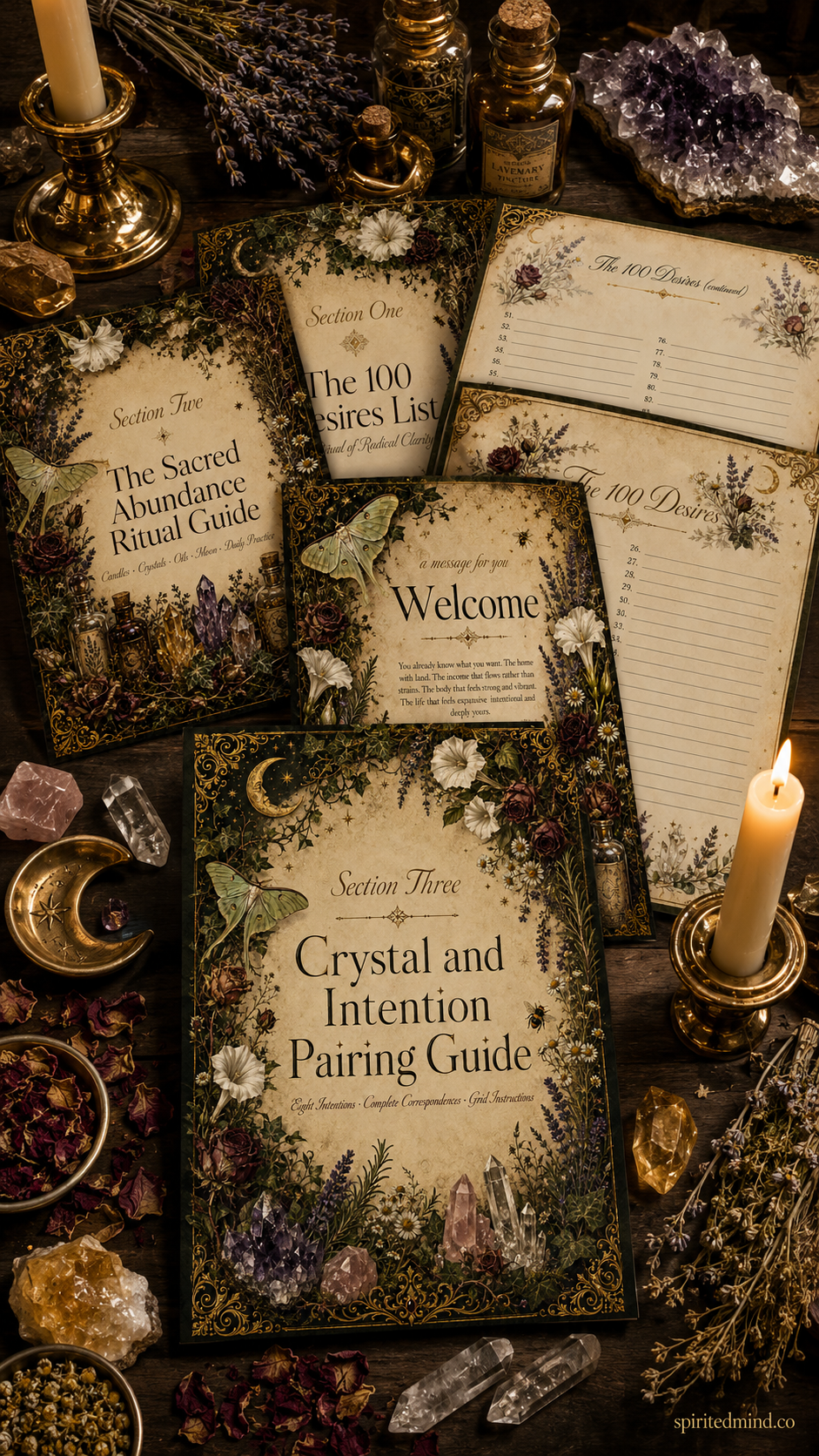  The Sacred Abundance Toolkit — A Complete Witchy Manifestation Practice — 71 Page Printable PDF — Instant Digital Download