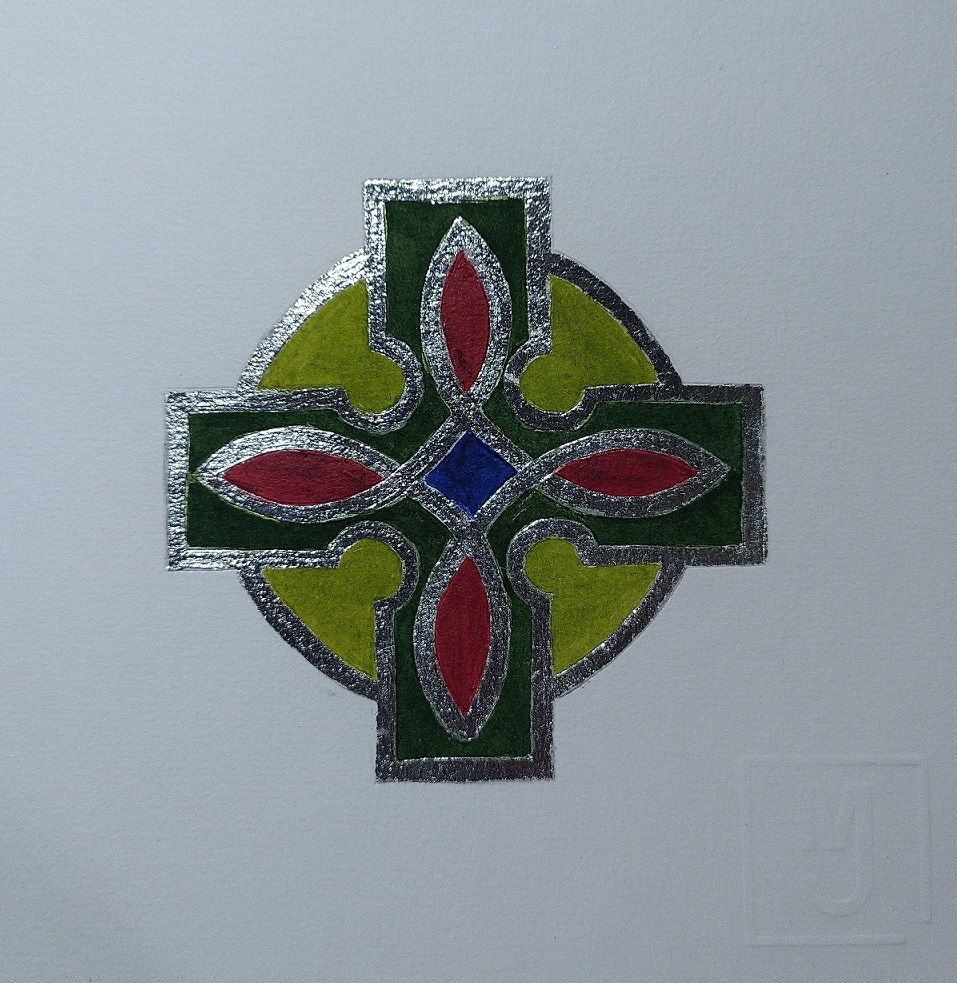 Croix celtique verte