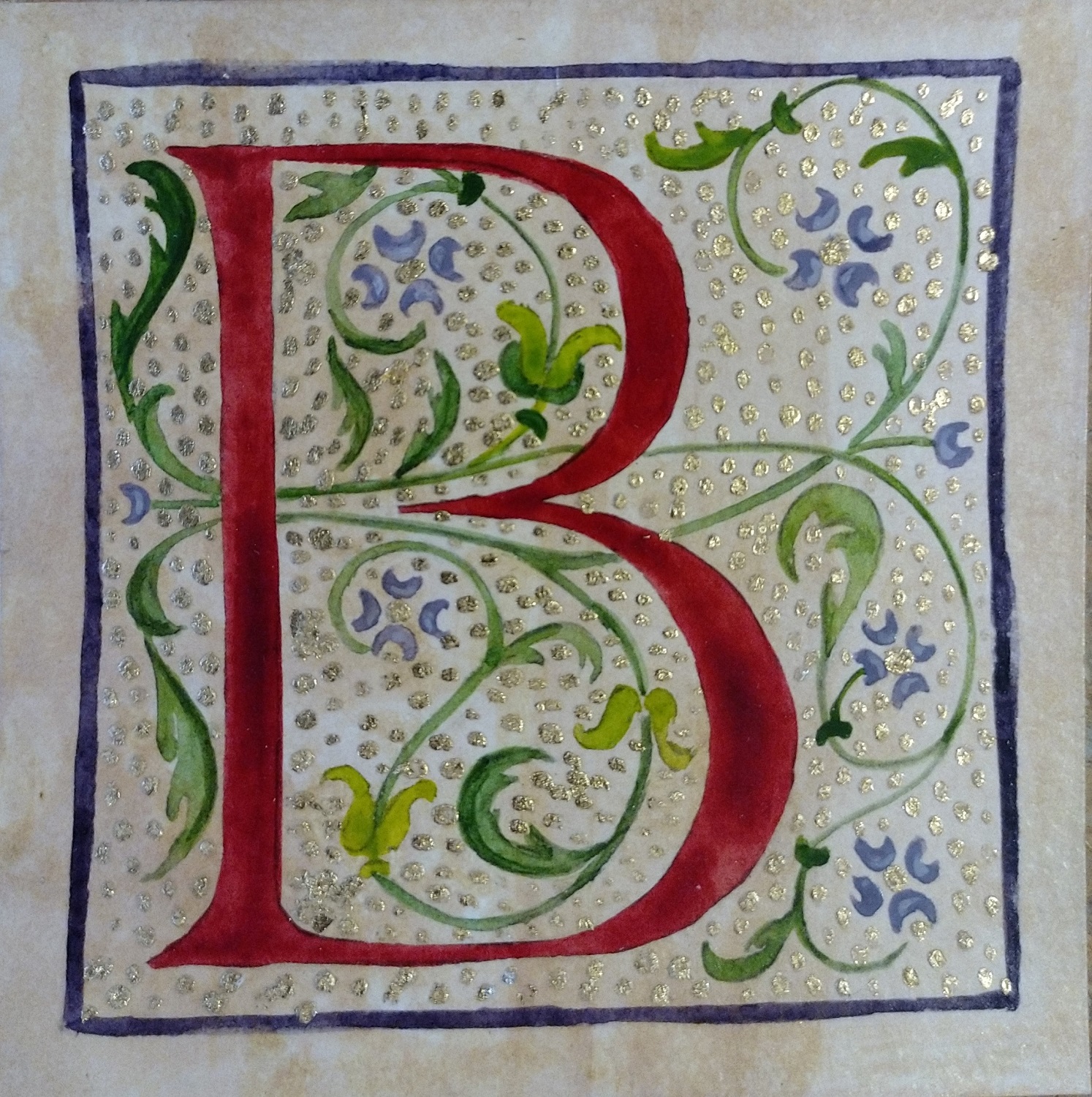 B aux petits pois dorés