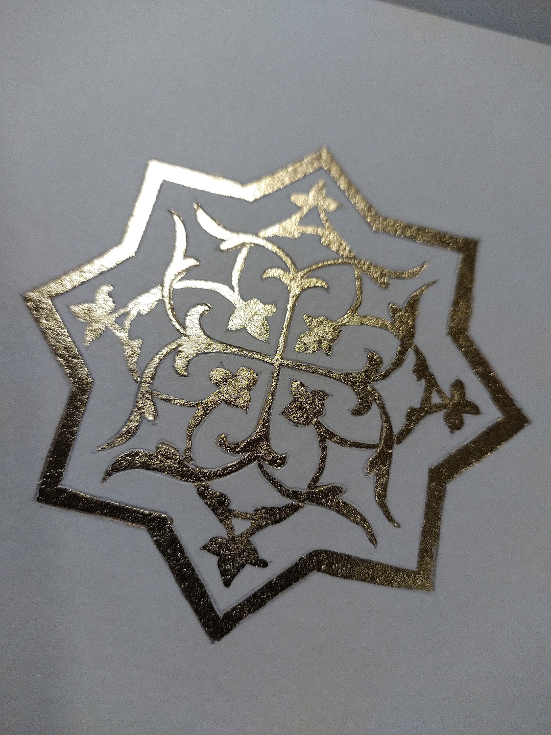 Flocon médiéval doré