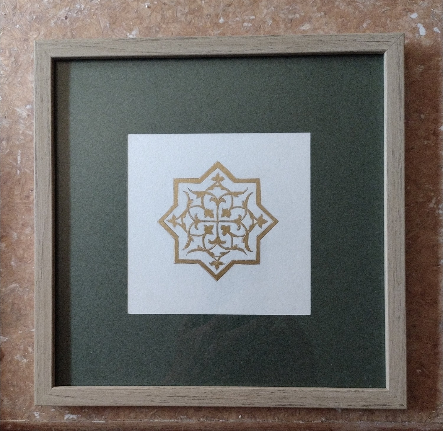 Flocon médiéval doré