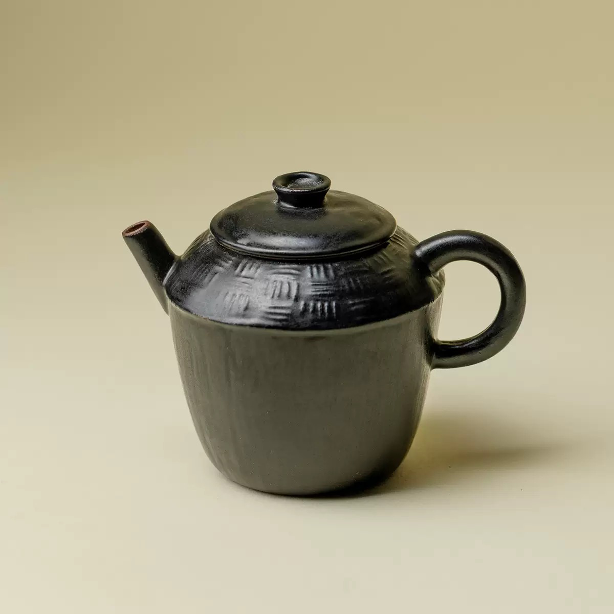 Wabi-Sabi Black Stoneware Teapot